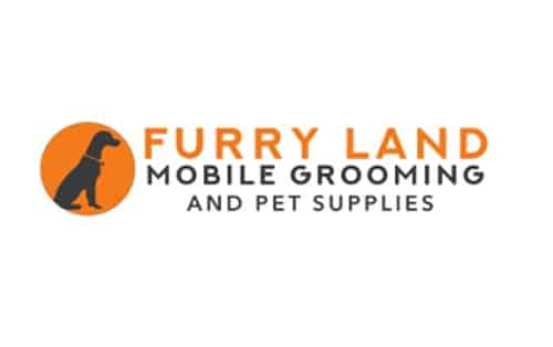 Furry Land Mobile Pet Grooming Franchise Logo